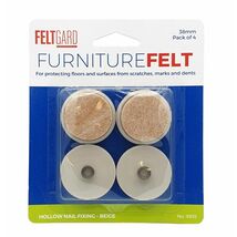 Shepherd Hardware 9935 1-1/2-Inch Felt Nail On Furniture Pads, 4-Pack,Beige - $6.95