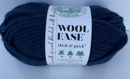 Wool-Ease Thick &amp; Quick Yarn , 97 Meters, Petrol Blue # 109, Acrylic/ Wool - £6.02 GBP