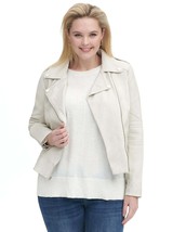 Hidesoulsstudio Women Genuine Leather Jacket Plus size White Leather Jacket #7 - £164.26 GBP