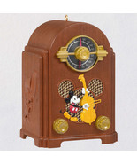2021 Hallmark MICKEY MOUSE RADIO Disney Ornament Magic Light &amp; Sound NEW - £19.65 GBP