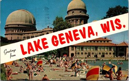 Greetings from Lake Geneva WI Postcard PC90 - £3.92 GBP