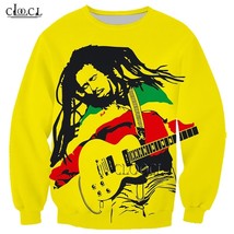 CLOOCL Singer Reggae Creator Bob Marley 3D Print Men Women Sweatshirt Fa... - $104.41