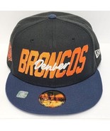 New Era 59Fifty NFL Denver Broncos On Field Hat Size 7 1/2 Fitted Cap Bl... - £27.25 GBP