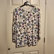 J.jill Perfect Pima crew neck tunic women size medium blouse - £15.45 GBP