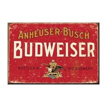 Budweiser Anheuser Busch Logo Magnet Red - £8.74 GBP