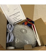 3 in 1 Moving Cat Toy w Butterfly Feather LED Light Pet Exercise Recharg... - $49.81 CAD
