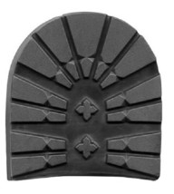 EMU - Tank heels, size 4, 9mm (18 iron), LUG DESIGN, BLACK (10 pair) - $45.91 CAD