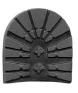 EMU - Tank heels, size 4, 9mm (18 iron), LUG DESIGN, BLACK (10 pair) - $45.91 CAD