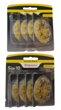 2 Walgreens Hearing Aid Battery Value Packs Size 10 32ct - £14.09 GBP
