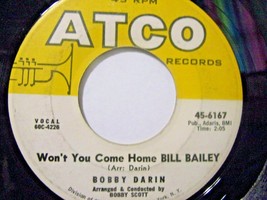 Bobby Darin-Won&#39;t You Come Home Bill Bailey / I&#39;ll Be There-45rpm-1960-VG+ - £5.93 GBP