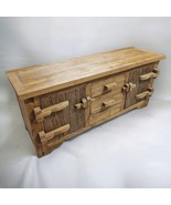 Solid Wood Teak Sideboard Buffet Cabinet Natural Rustic NEW - $29,006.37 MXN