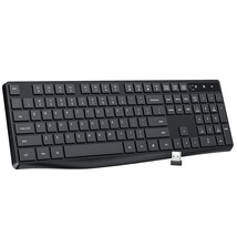 Mk98 Wireless Keyboard, 2.4G Ergonomic Wireless Computer Keyboard, Enlar... - $36.09