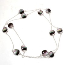 Multi Tourmaline Gemstone Handmade Fashion Ethnic Necklace Jewelry 36&quot; SA 7045 - £4.78 GBP