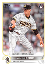 2022 Topps Update #US294 MacKenzie Gore RC Rookie Card San Diego Padres ⚾ - £0.66 GBP