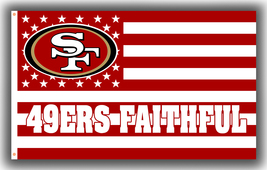 San Francisco 49ers Football Team Memorable Flag 90x150cm 3x5ft Faithful Banner - $13.95