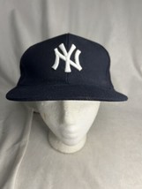 New York Yankees Hat Baseball Cap Fitted 7 1/2 New Era 59fifty Navy MLB - £11.87 GBP