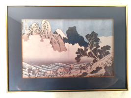 Vintage Japanese Woodblock Print, &#39;The Back of Fuji&#39;, Katsushika Hokuasai - £45.30 GBP