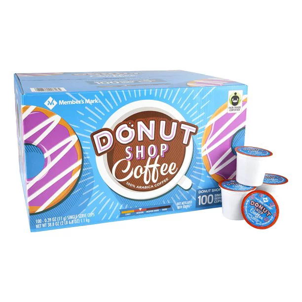 Member’s Mark Donut Shop Coffee, Single Serve Cups (100 ct.) - £40.10 GBP