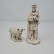 HOM Holland Mold Nativity Vintage Shepherd w/Lamb Figurine Standing Replacement - £11.18 GBP