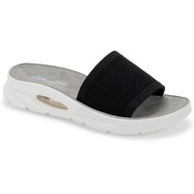 Aqua College Women Slide Sandals Alina Waterproof Size US 9M Black White - £25.10 GBP