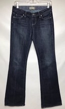 Paige Laurel Canyon Jeans Sz 26 Low Rise Boot Cut Dark Wash Womens Pants - £19.46 GBP