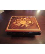 Music Compatible with Box Trinket Inlay RED Brown Inside RED Compatible ... - $130.51 CAD