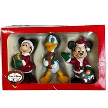 Disney&#39;s Minnie Mickey Donald Kurt S. Adler New Christmas Ornaments Set - £15.01 GBP