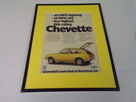 1975 Chevrolet Chevette Framed 11x14 ORIGINAL Vintage Advertisement - $39.59