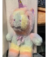 Small 9&quot; Rainbow Unicorn w/Hearts Plush *Pre-Owned/No Tag* x1 - $183.84 MXN