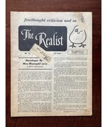 THE REALIST #33 - April (?) 1962- PAUL KRASSNER - BITING SATIRE &amp; CYNICA... - £15.12 GBP