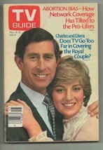 ORIGINAL Vintage November 9, 1985 TV Guide Magazine Prince Charles Princ... - £15.81 GBP