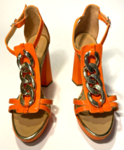 DSQUARED2 - Vero Cuoio  Woman Sandal Sz 38.5EU /8 US - Orange - £274.42 GBP