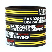 One Hundred of Band Together Against Distracted Driving Wristband Bracelets - $49.99