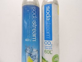 (Lot of 2) Empty SodaStream 60L CO2 Cylinder Replacement Canister - NICE! - £24.97 GBP