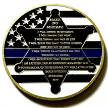 Make No Mistake Police Challenge Coin - $8.90