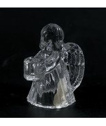 Biedermann Clear Glass Angel Mini Taper Candle Holder Small Vintage 2.75... - £5.49 GBP