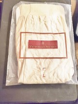 Victorias Secret Medium Cream Sheer BodyShaper Panty Hose Gold Crown NOS - $36.58