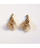 Avon Pastel Lily Pierced Earrings 5/8 inch Stainless Steel Studs VTG 1983 - $281.21 MXN