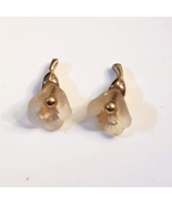 Avon Pastel Lily Pierced Earrings 5/8 inch Stainless Steel Studs VTG 1983 - £11.66 GBP