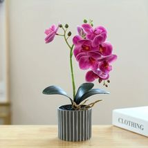 Orchid Artificial Bonsai Plants Home Decorations Potted Plant Gift Your ... - $31.16 CAD
