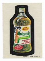 Topps Wacky Packages 1973 3rd series Motorzola Motor oil tan back Mazola... - $14.99