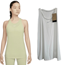 Nike Dri-FIT One Luxe Women&#39;s Slim Fit Tank Size XXL 2XL White DD0595-100 - £15.78 GBP