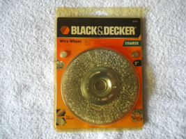 &quot; NIP &quot; Black &amp; Decker # 70-612 5&quot; Coarse Wire Wheel For Metal Or Wood - $17.75