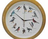 National Audubon Society Quartz Wall Clock 12 Singing Bird Sounds Works Vtg - $19.75