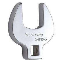 Westward 54Pr43 3/8&quot; Drive, Sae 15/16&quot; Crowfoot Socket Wrench, Open End Head, - $27.99