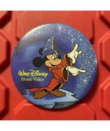Walt Disney Home Video Promo Sorcerer Mickey Pinback Button Pin Vintage ... - €11,63 EUR
