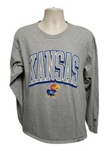 University of Kansas Adult Large Gray TShirt - £11.66 GBP