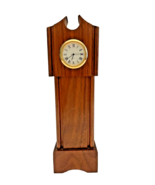 Grandfather Clock Miniature Quartz Wood 8 3/4 Inch Tall Needs Battery 1:... - £18.17 GBP