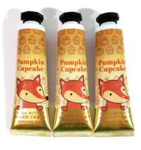 Bath &amp; Body Works 1oz Travel Pumpkin Cupcake Shea Butter Hand Cream Set ... - $18.69
