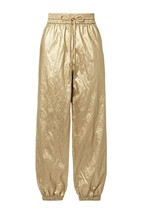 RRP 860$, ZIMMERMANN Metallic Gold Track Pants - $510.00
